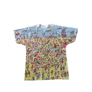 Vintage Where’s Waldo Graphic T-Shirt size S